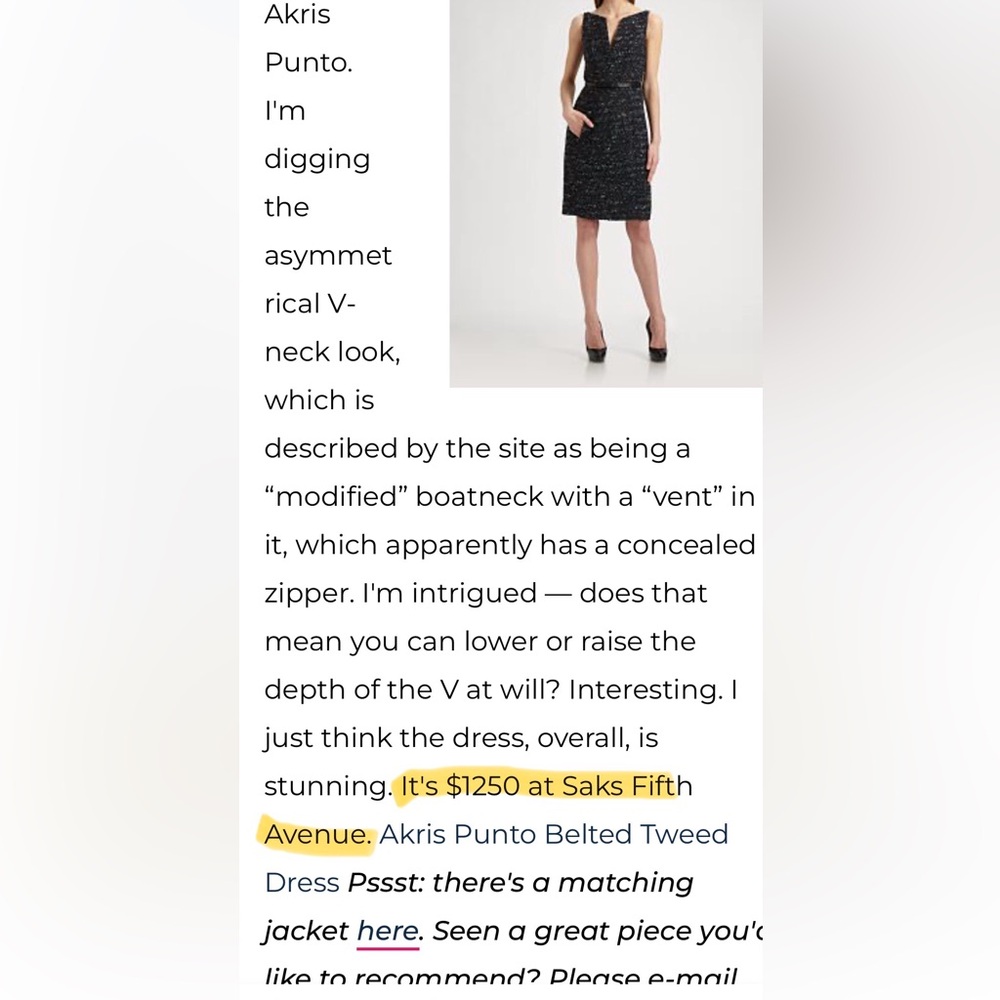 $1250 Akris Punto Black Bouclé Tweed Sheath Dress Sleeveless V-Neck Size US 12 - Picture 5 of 10